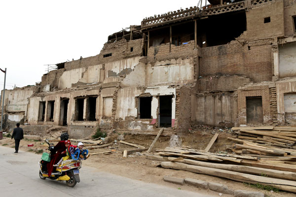 The old town area desperately required renovation. The old town area desperately required renovation.